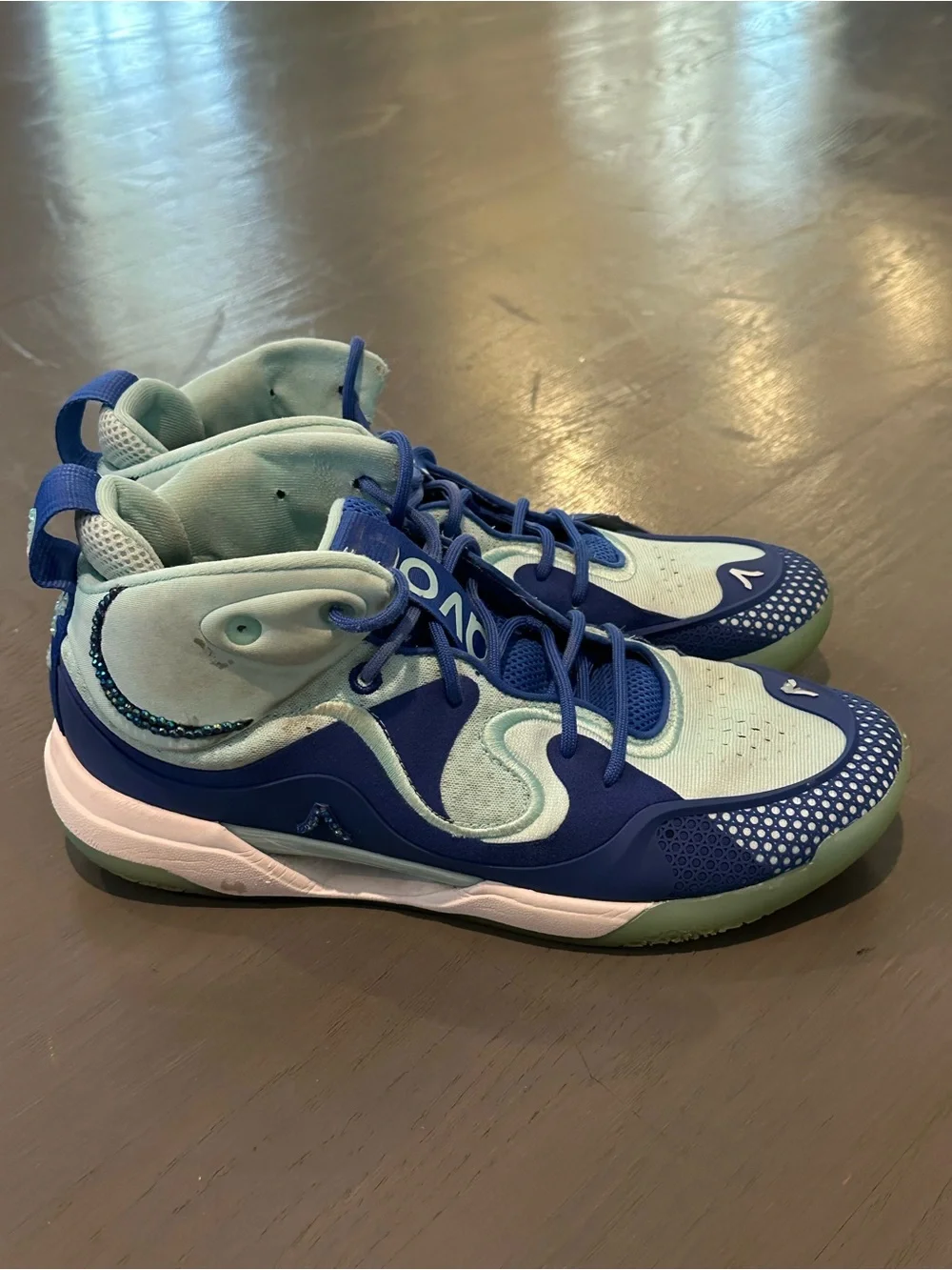 Avoli Mid Volleyball Sneakers Blue Mint Women’s Size 10.5 Court Sneakers